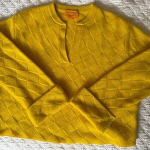 Yellow V-Neck Sweater